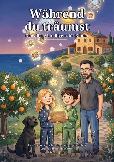 Cover des KI-Buchs für Kinder Während du träumst