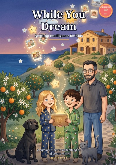 Cover of the AI book for kids While You Dream